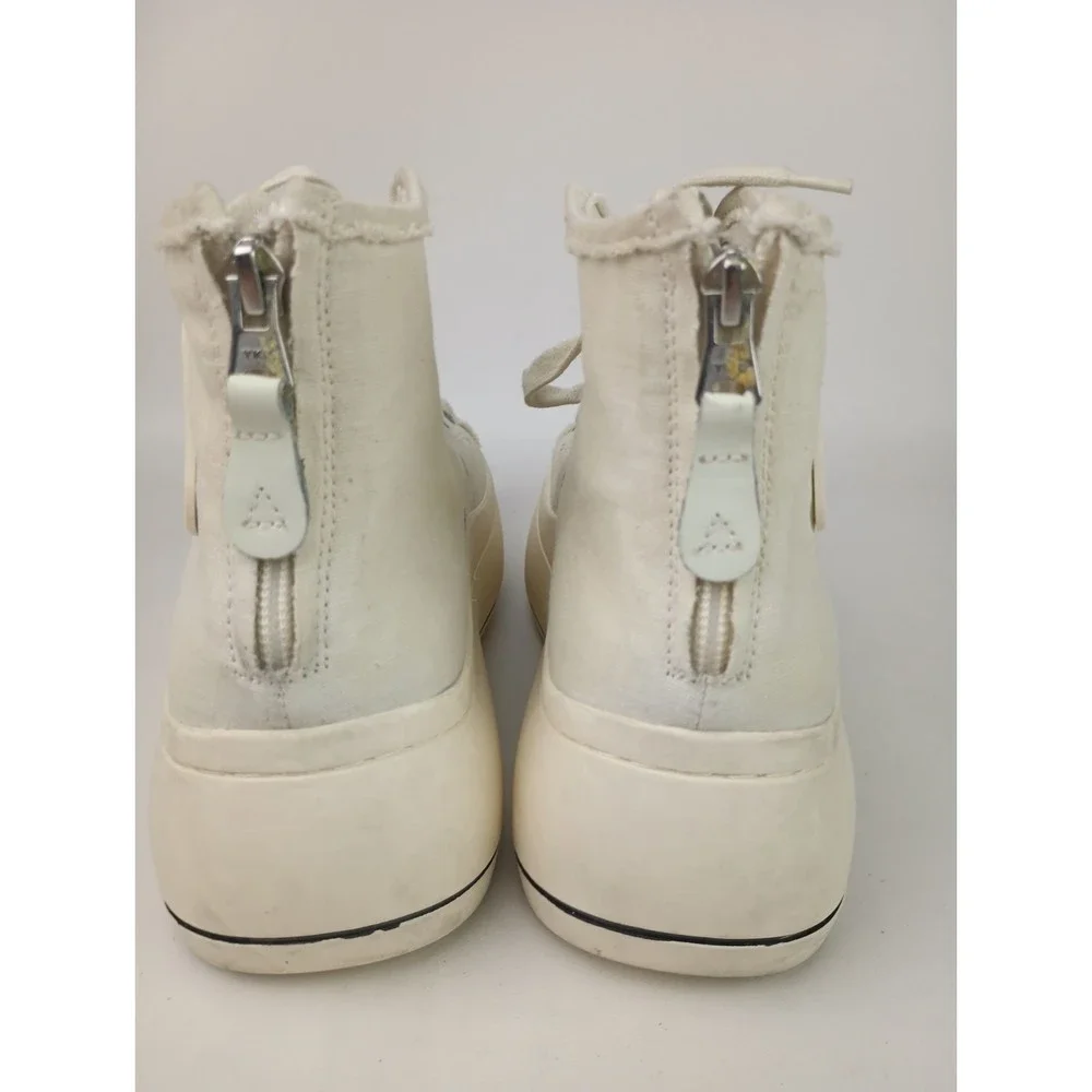 R13 Women's White Platform High Top Canvas Sneakers Shoes Size 10 - Picture 5 of 7